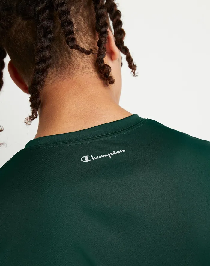 Double Dry Tee Dark Green Men Champion TShirts and Tops