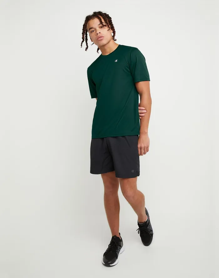 Double Dry Tee Dark Green Men Champion TShirts and Tops