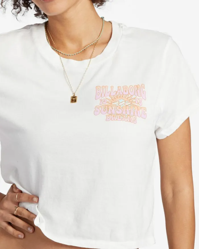 Dream All Day TShirt Salt Crystal Women Billabong Graphic Tees and Tanks