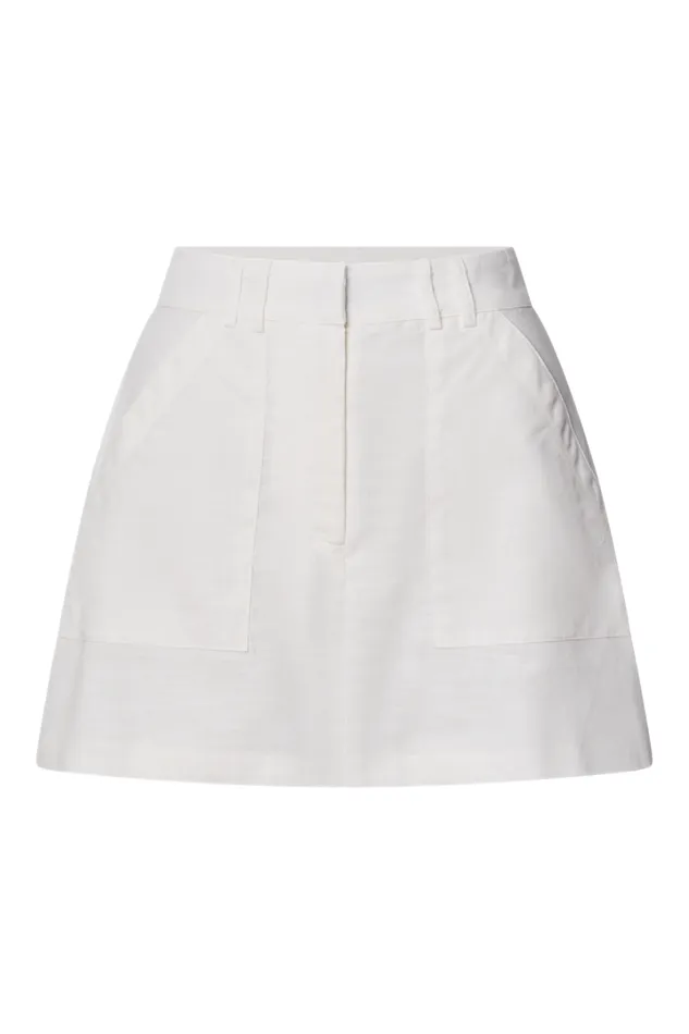 Dream Skort 8211 High Waisted A Line Skort In Off White Women Showpo Shorts