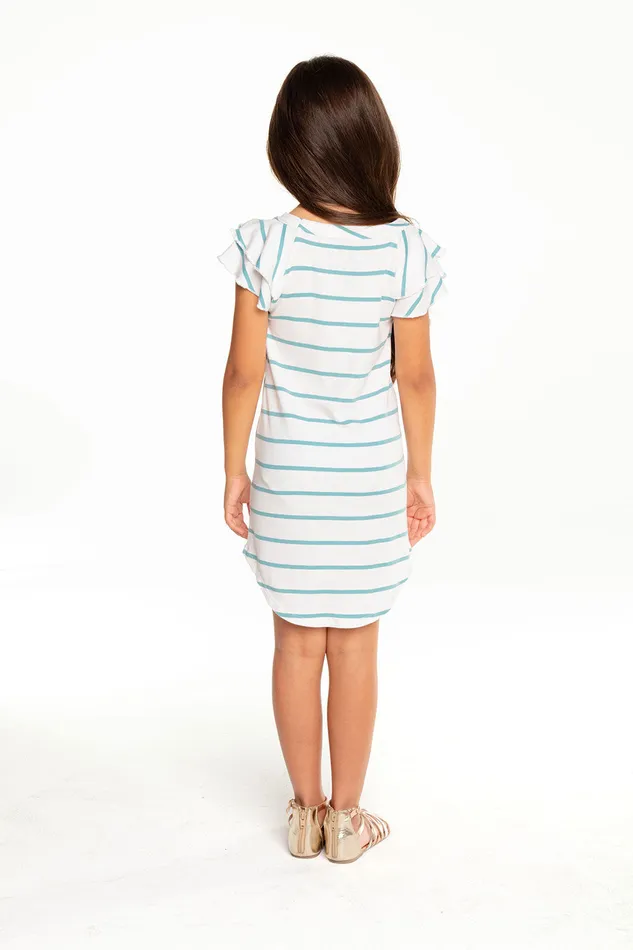 Dresses and Skirts Baby Rib Flutter Sleeve Shirttail Mini Dress 8211 Chaser Brand Girls