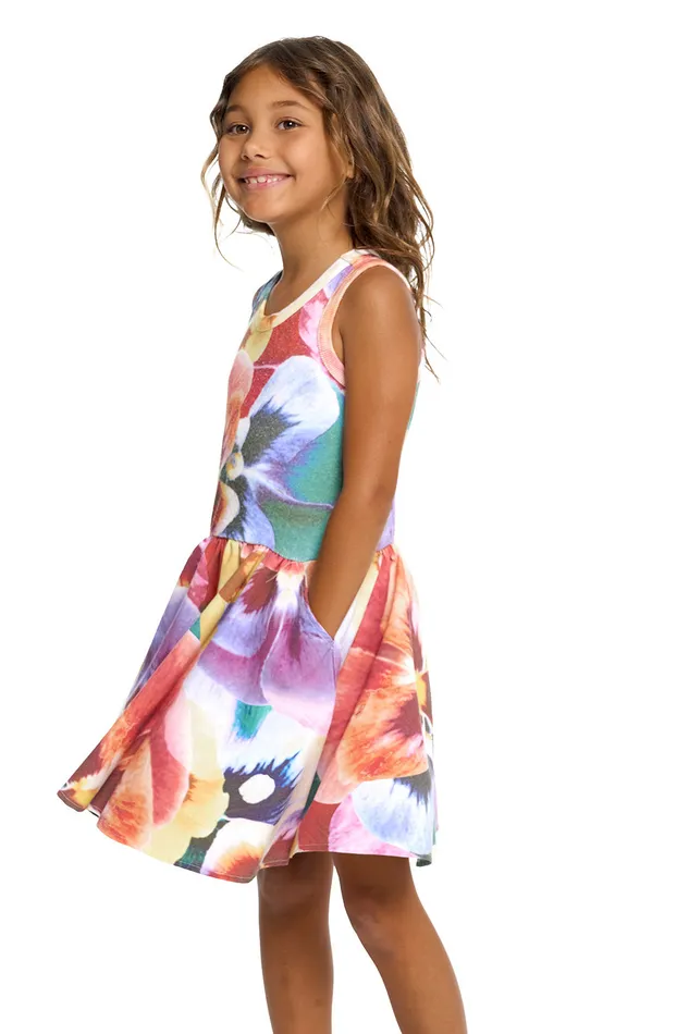 Dresses and Skirts Chaser Brand Girls Heirloom Wovens And Linen Rib Tank Twirl Dress Dresses and Skirts Chaser Brand Girls Heirloom Wovens And Linen Rib Tank Twirl Dress