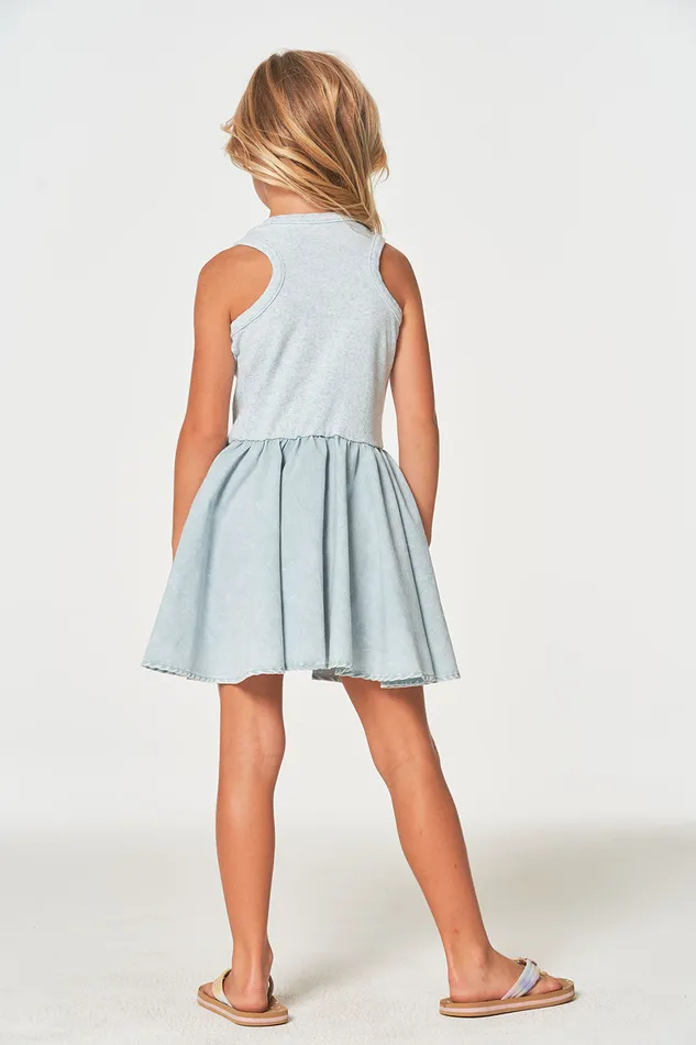 Dresses and Skirts Heirloom Wovens And Linen Rib Tank Twirl Dress Chaser Brand Girls Dresses and Skirts Heirloom Wovens And Linen Rib Tank Twirl Dress Chaser Brand Girls