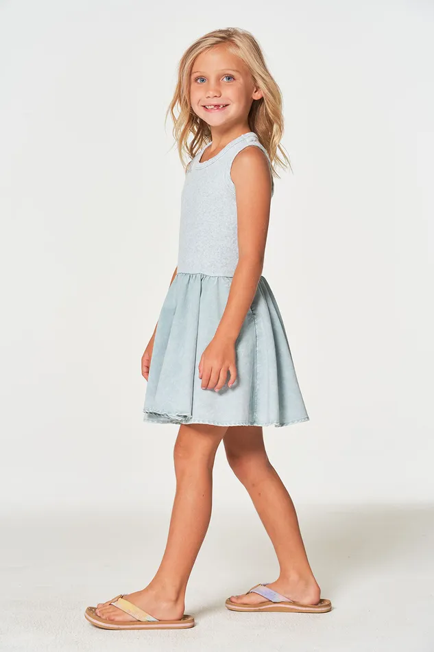 Dresses and Skirts Heirloom Wovens And Linen Rib Tank Twirl Dress Chaser Brand Girls Dresses and Skirts Heirloom Wovens And Linen Rib Tank Twirl Dress Chaser Brand Girls
