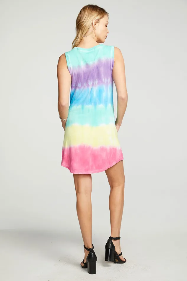Dresses Chaser Brand Womens Slub French Terry Muscle Tank Mini Dress