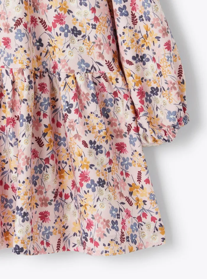 Dresses Girl 216 Il Gufo Floral Flannel Dress