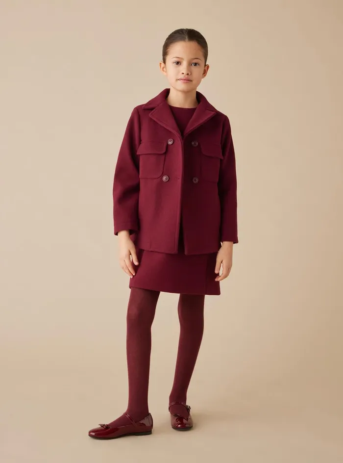 Dresses Girl 216 Il Gufo Technowool Pinafore Dress
