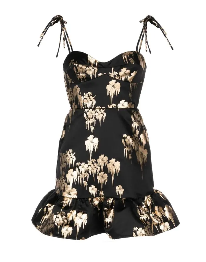 Dresses Women Cynthia Rowley Dripping In Gold Dress