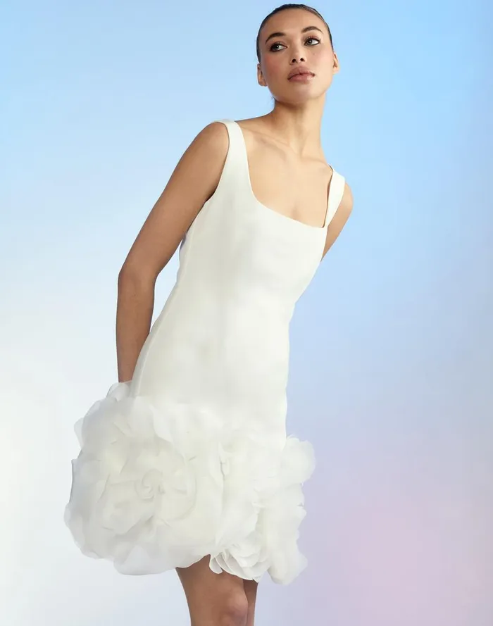 Dresses Women Cynthia Rowley Kourtney Organza Flower Hem Dress