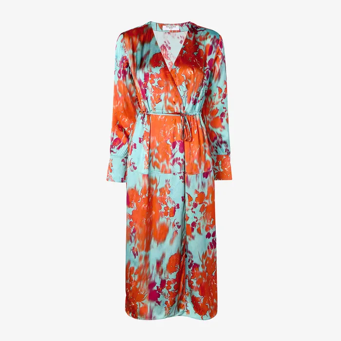 Dresses Women The Deana Wrap Dress 8211 Printed Viscose Ombre Floral M M LaFleur