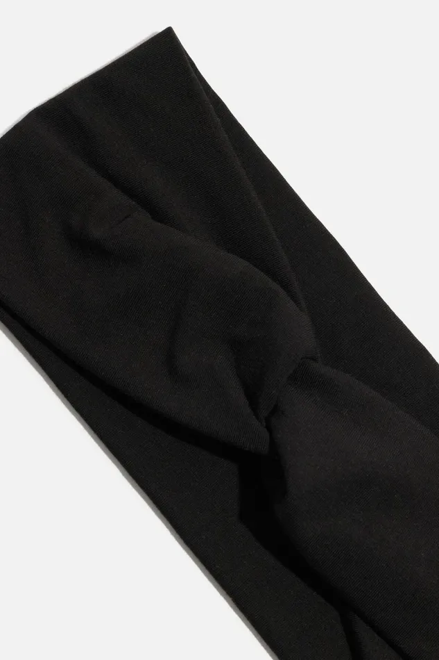 Dynamite Hair Accessories Women Wide Twist Headband Black