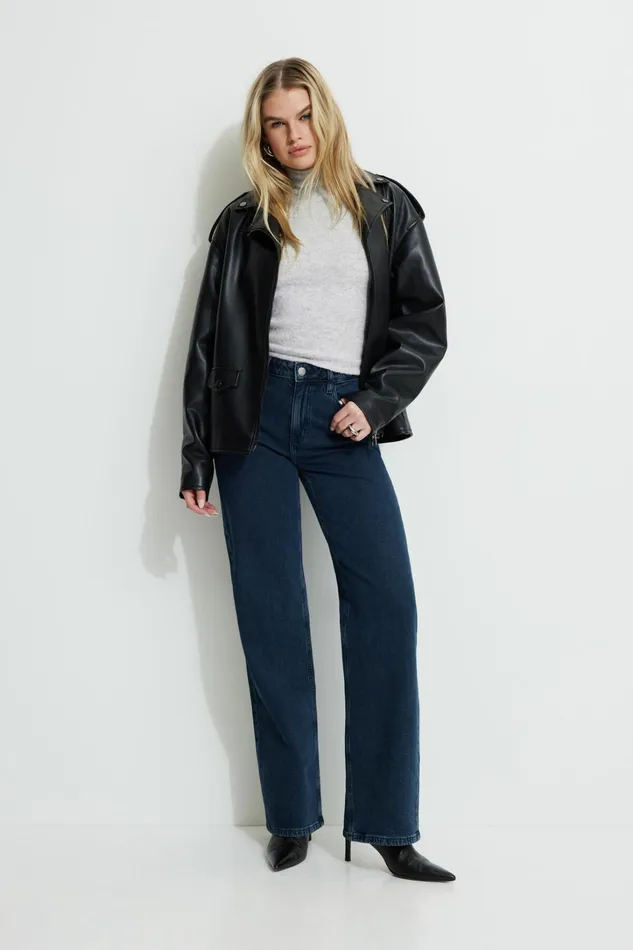 Dynamite Jeans and Denim Women Heidi Wide Leg Jeans Blue