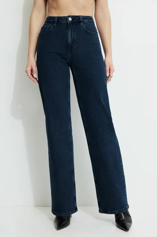 Dynamite Jeans and Denim Women Heidi Wide Leg Jeans Blue