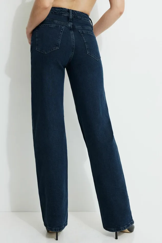 Dynamite Jeans and Denim Women Heidi Wide Leg Jeans Blue