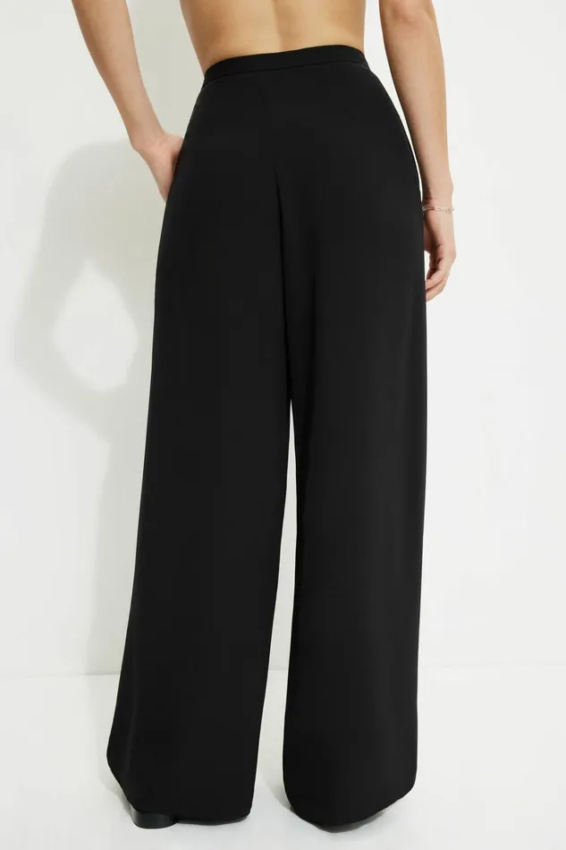 Dynamite Pants Women Fluid Wide Leg Pants Black