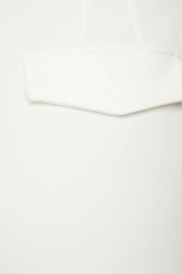 Dynamite Pants Women Kendall Slim Side Zip Pants White