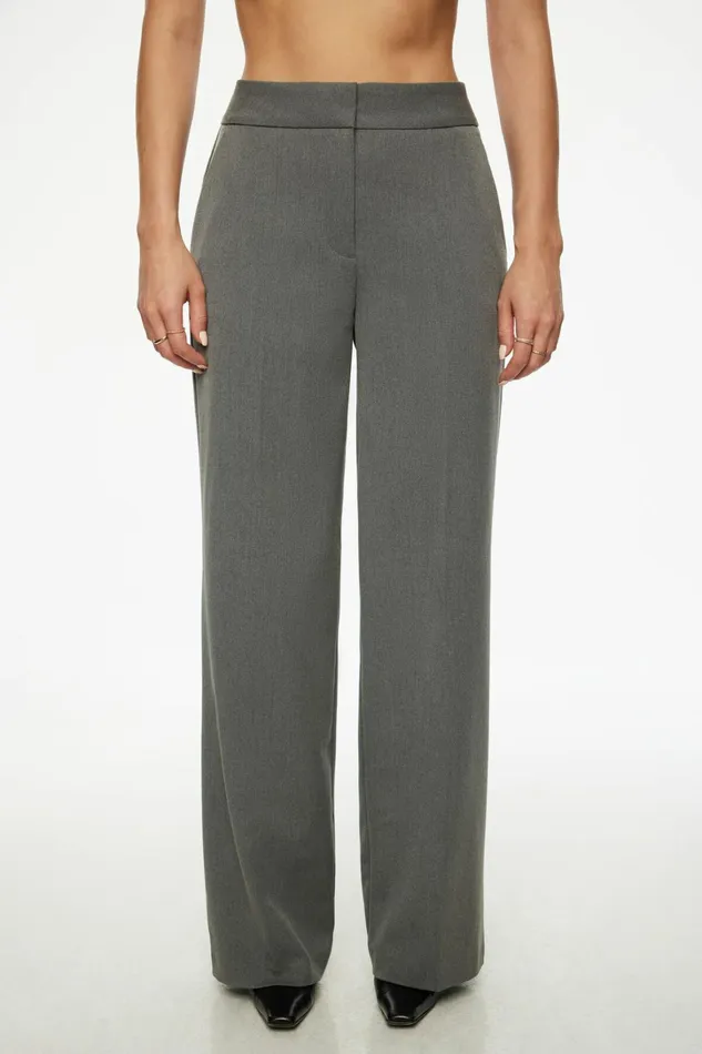 Dynamite Pants Women Yasmin Straight Leg Pants Gray