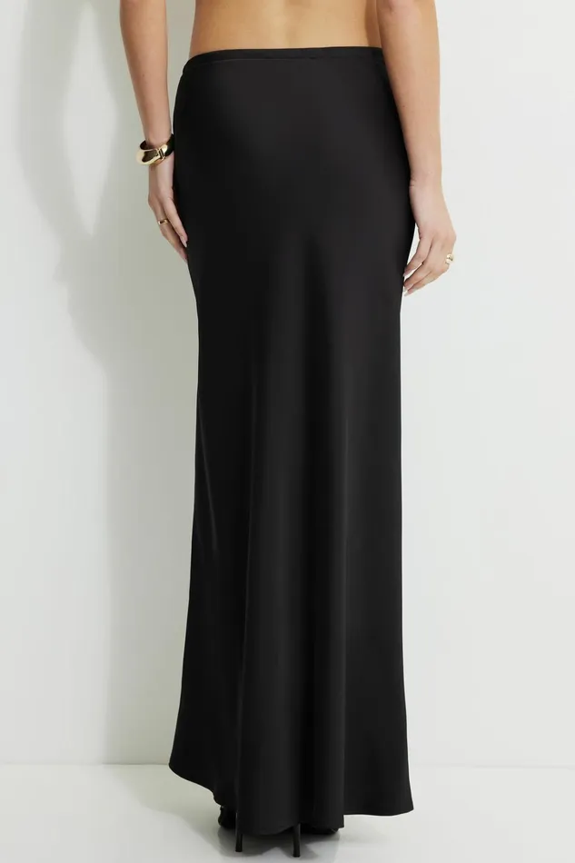 Dynamite Skirts and Skorts Women Cary Slip Maxi Skirt BLACK