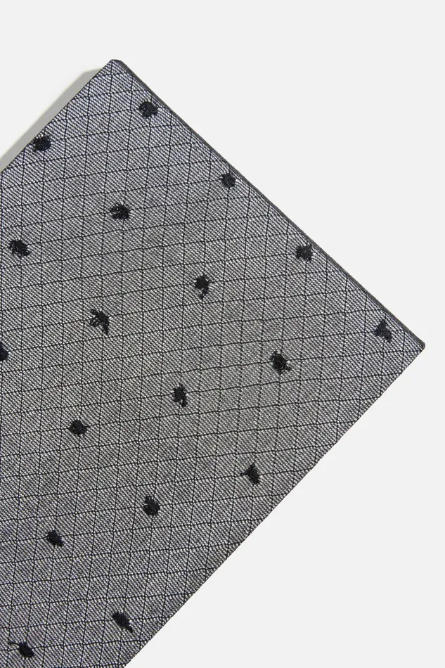 Dynamite Socks and Tights Women Sheer Dotted Fishnet Tights Black