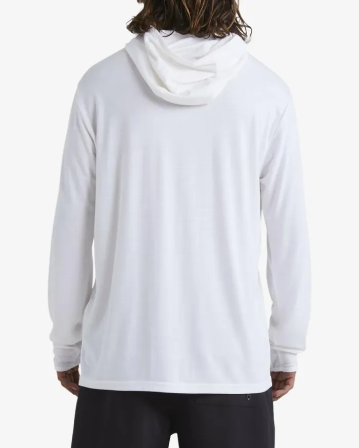 Eclipse Hooded Long Sleeve Surf TShirt White Men Billabong TShirts