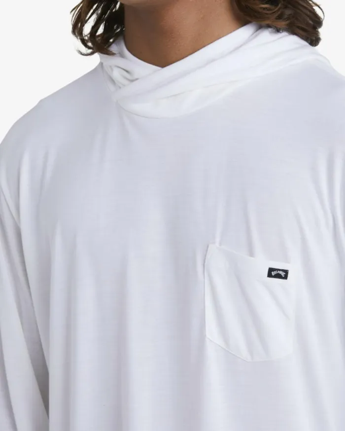 Eclipse Hooded Long Sleeve Surf TShirt White Men Billabong TShirts