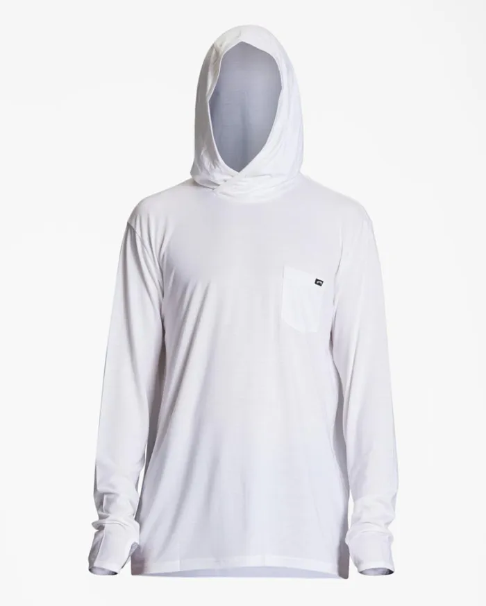 Eclipse Hooded Long Sleeve Surf TShirt White Men Billabong TShirts