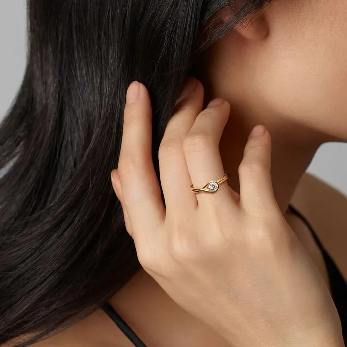 Engagement Rings Women Pandora Online Infinite 14k Gold Labgrown Diamond Ring Gold