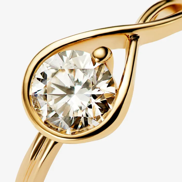 Engagement Rings Women Pandora Online Infinite 14k Gold Labgrown Diamond Ring Gold