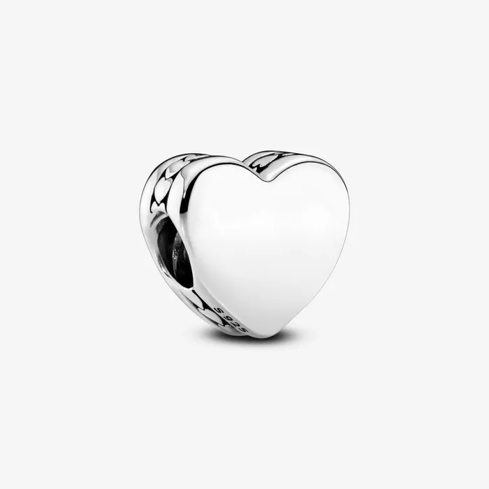 Engravable Charms Women Pandora Engravable Heart Charm Sterling Silver