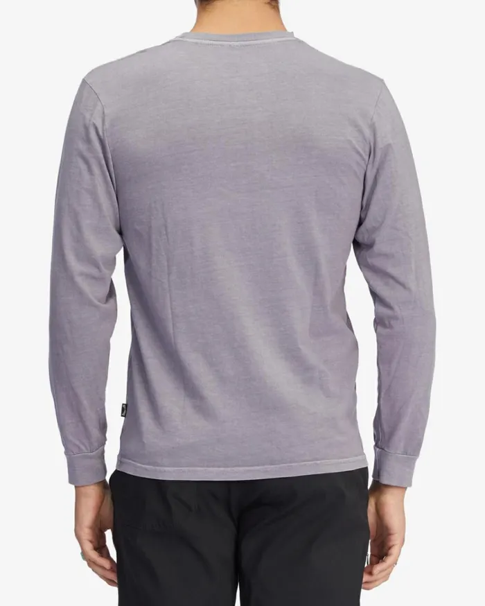 Essential Wave Washed Long Sleeve TShirt Purple Haze Men Billabong TShirts