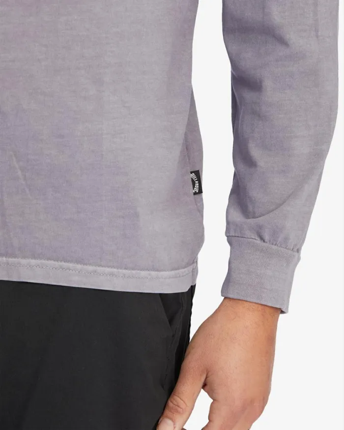 Essential Wave Washed Long Sleeve TShirt Purple Haze Men Billabong TShirts