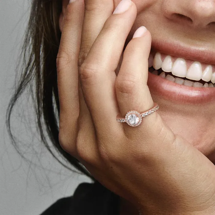 Eternity Rings Women Pandora Classic Sparkle Halo Ring