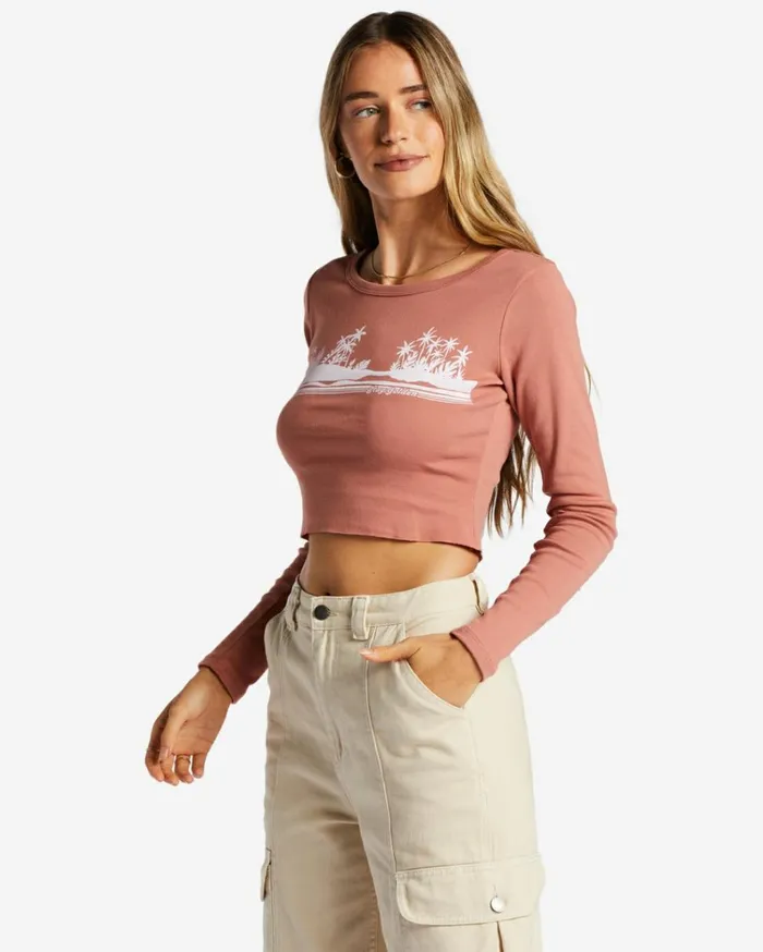 Fall In Line TShirt Sweet Tea Women Billabong Graphic Tees and Tanks