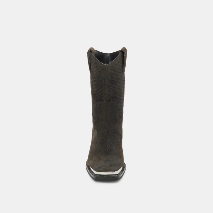 Falon Boots Espresso Distressed Leather Women Dolce Vita Boots and Booties