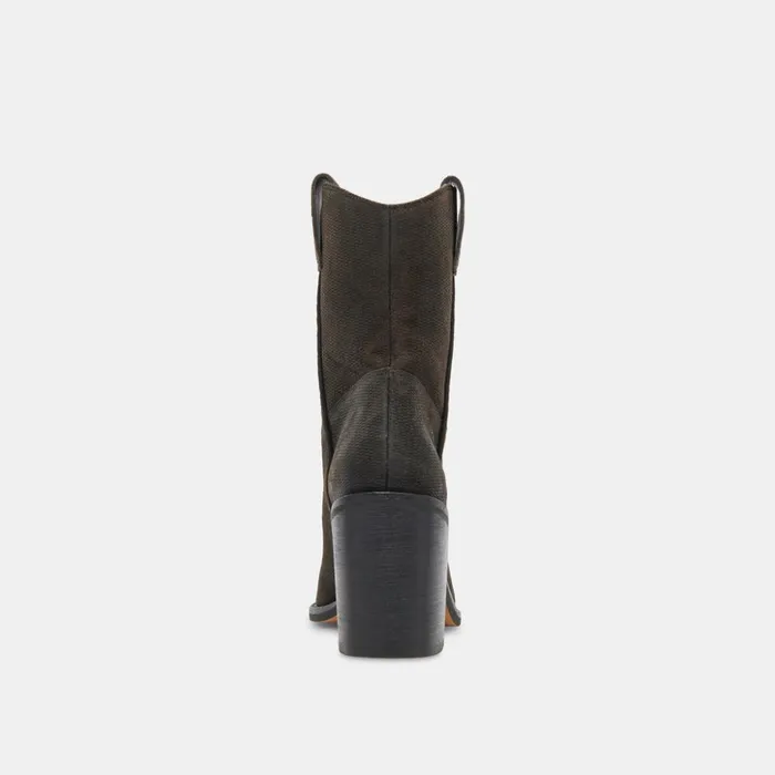 Falon Boots Espresso Distressed Leather Women Dolce Vita Boots and Booties
