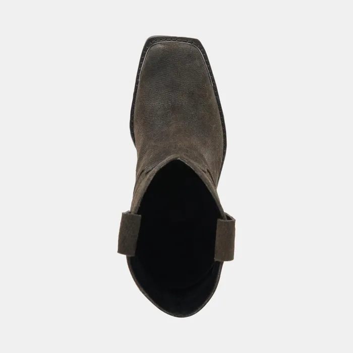 Falon Boots Espresso Distressed Leather Women Dolce Vita Boots and Booties