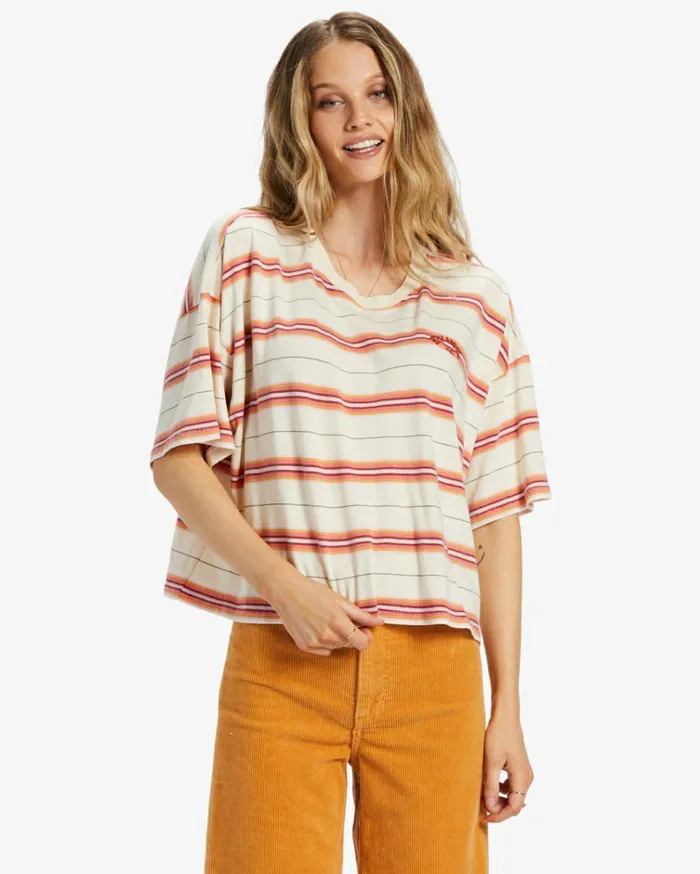 Feeling Free Boxy TShirt Deep Sienna Women Billabong Tops