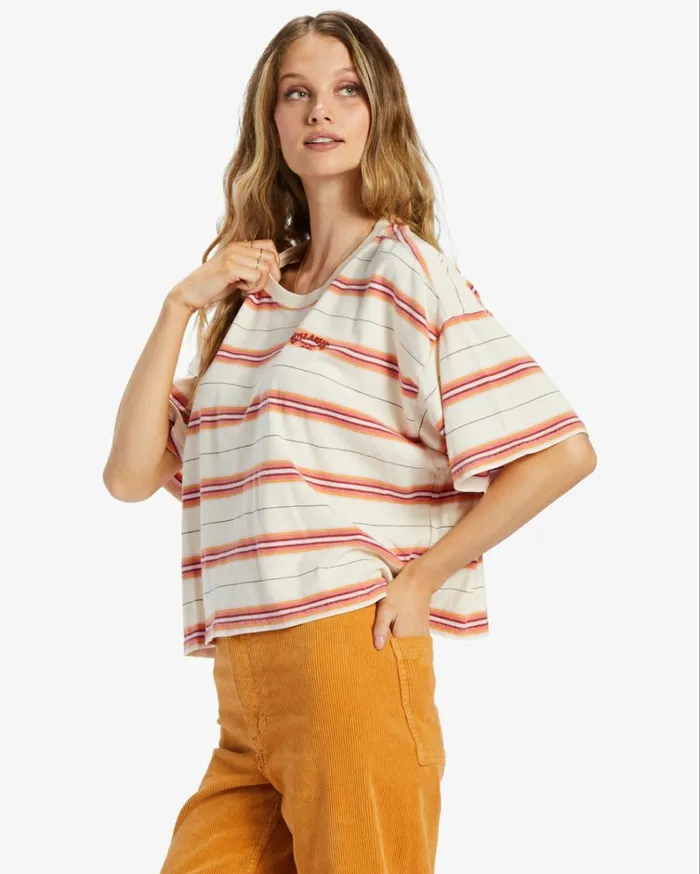 Feeling Free Boxy TShirt Deep Sienna Women Billabong Tops