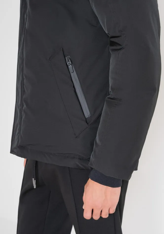 Field Jackets And Coats Men Antony Morato Regular Fit Jacket In Black Sustainable Polyester With Synthetic Padding Black