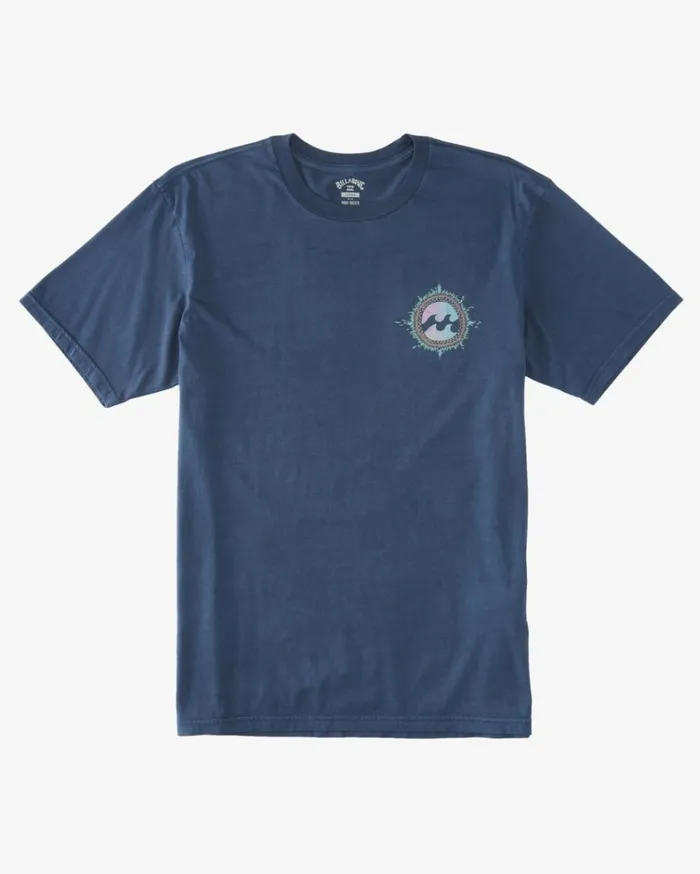 Flame TShirt Dark Blue Men Billabong TShirts