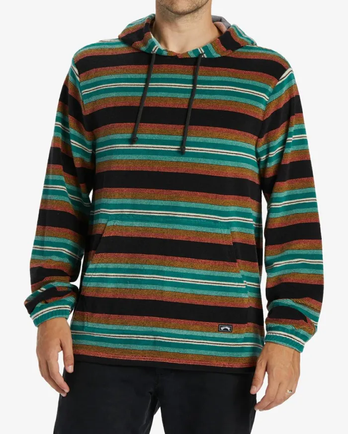 Flecker Diego Hoodie Black Men Billabong Hoodies and Fleece