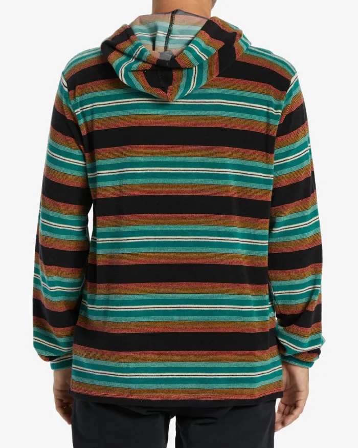 Flecker Diego Hoodie Black Men Billabong Hoodies and Fleece
