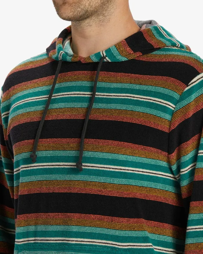 Flecker Diego Hoodie Black Men Billabong Hoodies and Fleece