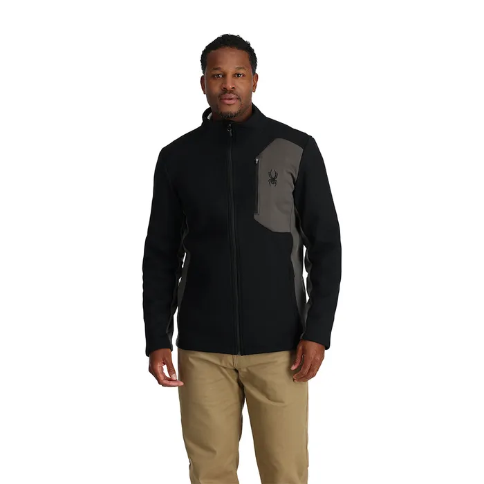 Fleece Mens Spyder Bandit Full Zip 8211 Black