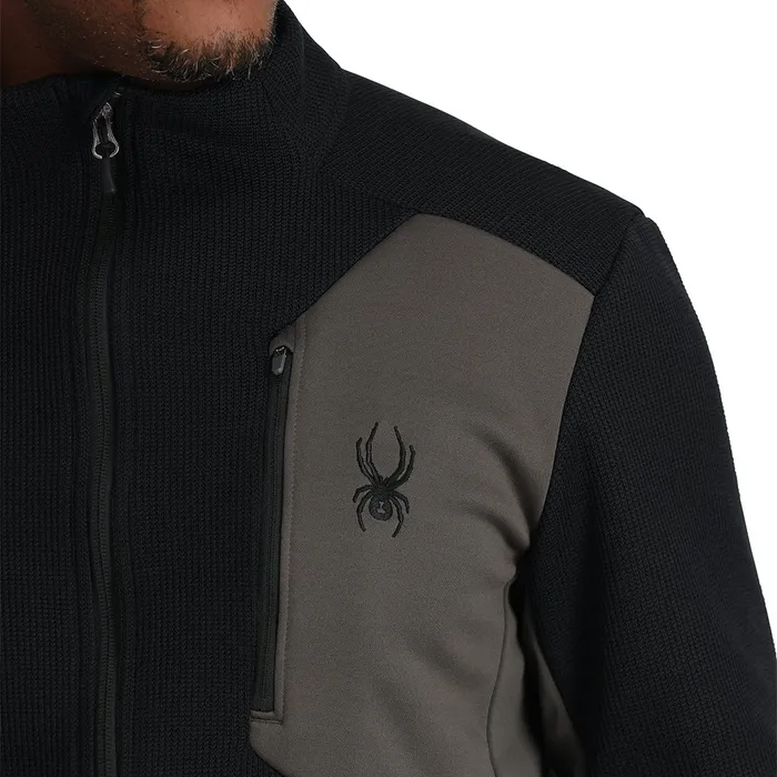Fleece Mens Spyder Bandit Full Zip 8211 Black