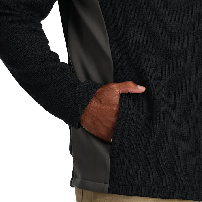 Fleece Mens Spyder Bandit Full Zip 8211 Black