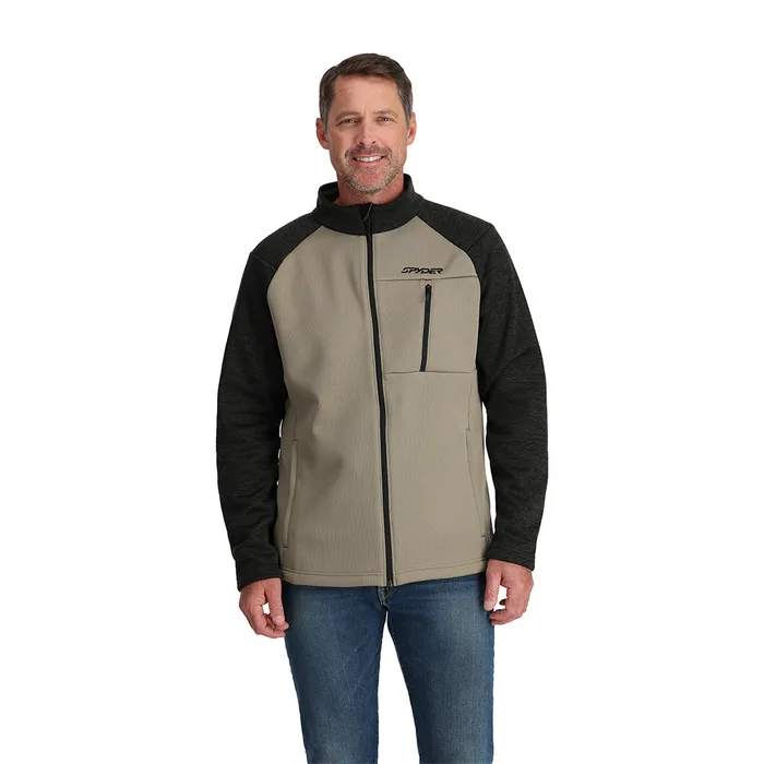 Fleece Mens Spyder Encore Full Zip 8211 Desert Taupe