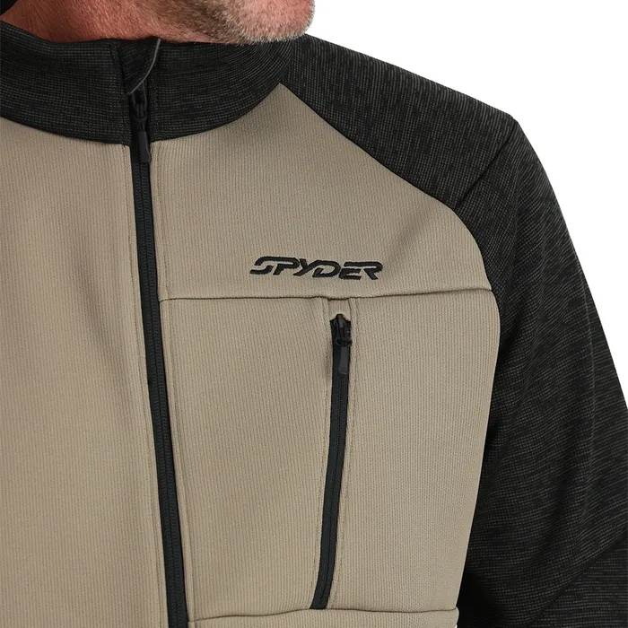 Fleece Mens Spyder Encore Full Zip 8211 Desert Taupe
