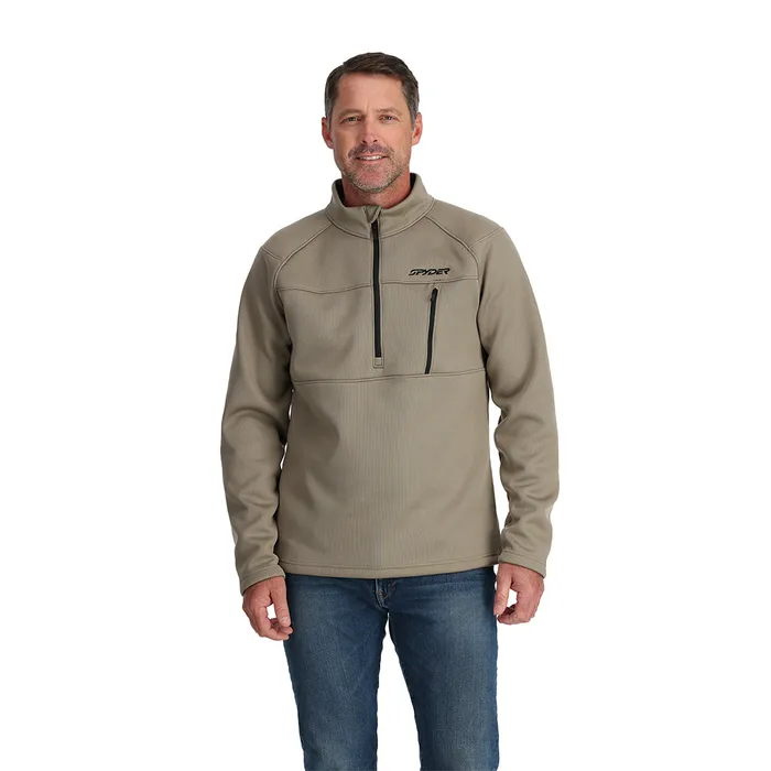Fleece Mens Spyder Encore Half Zip 8211 Desert Taupe