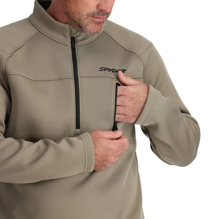 Fleece Mens Spyder Encore Half Zip 8211 Desert Taupe